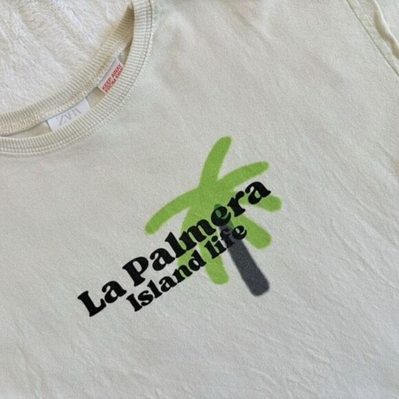 Zara La Palmera Shirt Size 6 Years - Picture 3 of 6